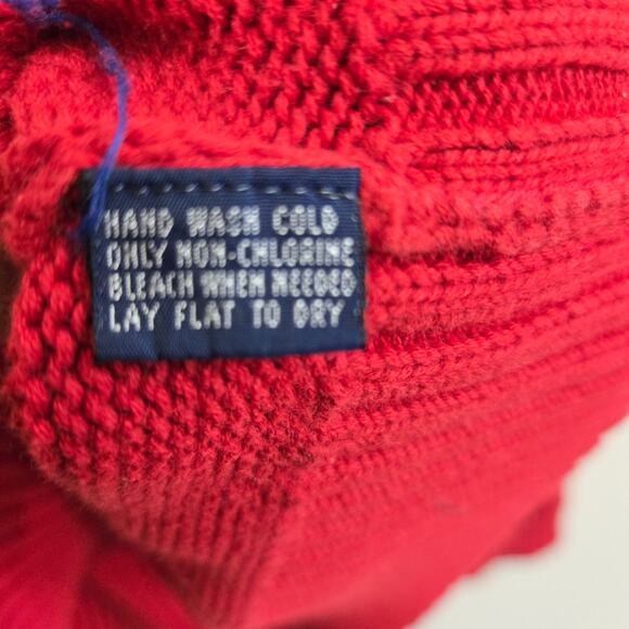 Polo Ralph Lauren Men Vtg 90s Y2K Preppy Classic Crew Neck Heavy Knit Sweater L - Picture 9 of 11